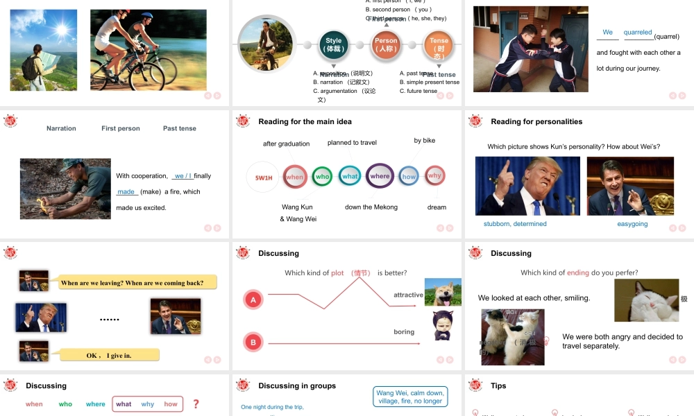 （2019新教材）人教版高中英语必修一unit3 B1U3读后续写 课件.pptx